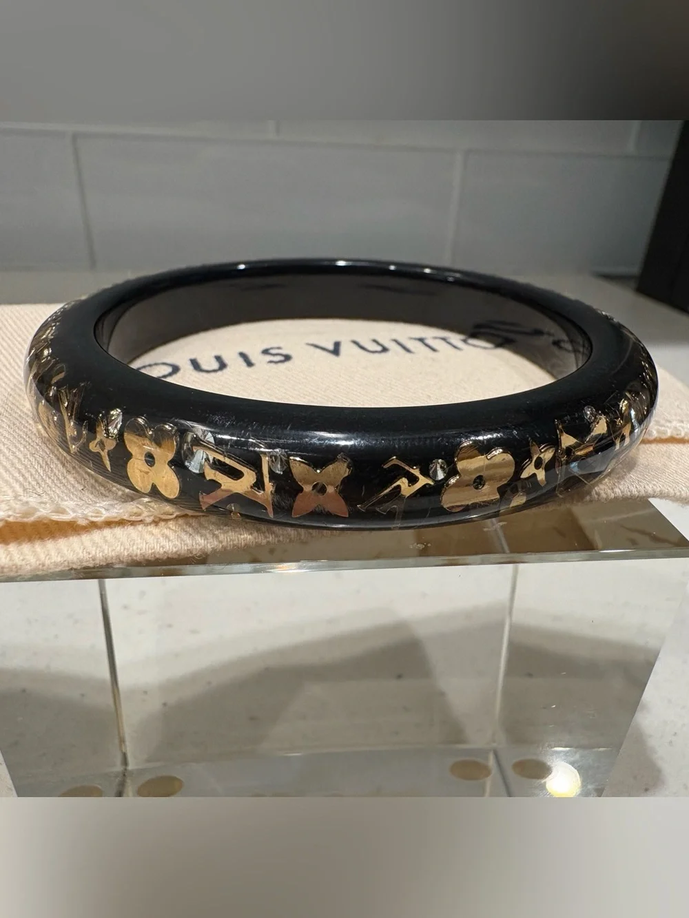 Authentic LV Black Inclusion Bracelet